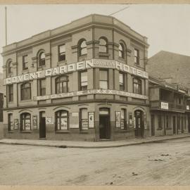 Print - Covent Garden Hotel, corner of Dixon and Hay Streets Haymarket, 1910
