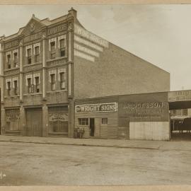 Print - Streetscape with Wing Sang Importers and Exporters, Sussex Street Haymarket, 1910