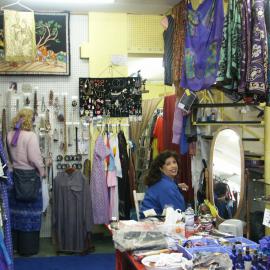 Woman in an Indian clothing shop, Glebe Point Road Glebe, 2003