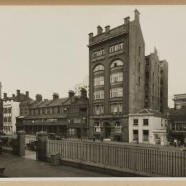Print - Streetscape with Albany House and Burdekin House, Macquarie Street Sydney, 1933