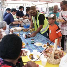 Farewell feast for Auntie Joyce Ingram, Eveleigh Street Redfern, 2004