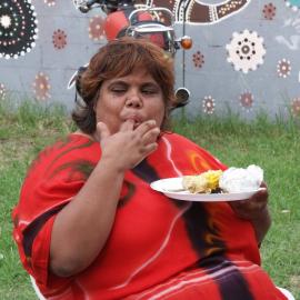 Guest at the farewell to Auntie Joyce Ingram, Eveleigh Street Redfern, 2004