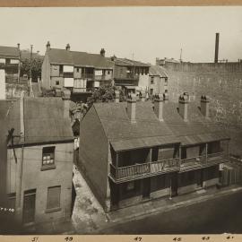 Print - Houses in Frog Hollow, Little Albion Street Surry Hills, 1928