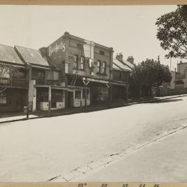 Print - Streetscape with buildings, Albion Street Surry Hills, 1928
