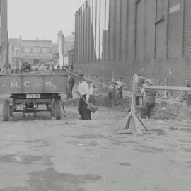 Road excavation, Balfour Street, Chippendale, 1936