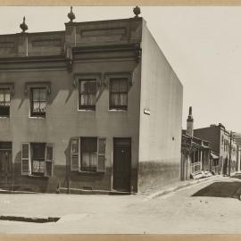 Print - Buildings from corner Waine and Riley Streets Surry Hills, 1928