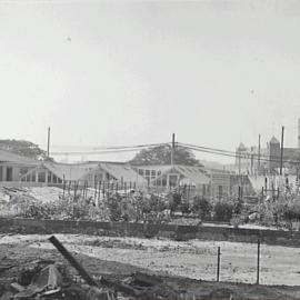 Beds, propagating boxes and greenhouses at the Council nursery, Bay Street Ultimo, 1936