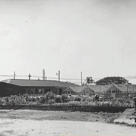 Beds, propagating boxes and greenhouses at the Council nursery, Bay Street Ultimo, 1936