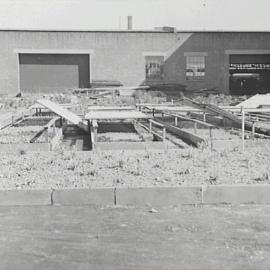 Propagating boxes under construction, Council nursery, Bay Street Ultimo, 1936