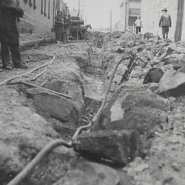 Bowman Street, prior to reconstruction, Pyrmont, 1932