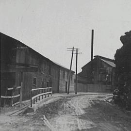 Industrial buildings on Bowman Street, Pyrmont, 1932
