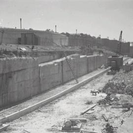 Excavation of York Street North Millers Point, 1941