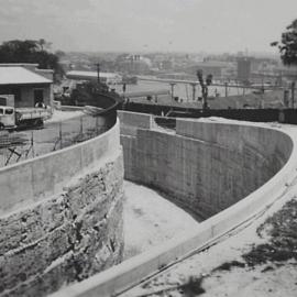 Construction of the circular cut, near Bradfield Highway Millers Point, 1941