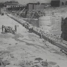 Construction on York Street North Millers Point, 1941