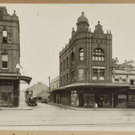Print - Streetscape with Hickey and Sons and Oxford Residential Chambers, Oxford Street Surry Hills, 1937