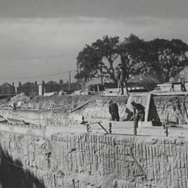 Construction of Circular cut retaining wall, Millers Point, 1941