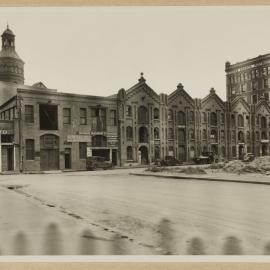 Print - Warehouse buildings on Harbour Street Haymarket, 1937