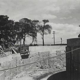 Construction of circular cut Millers Point, 1941