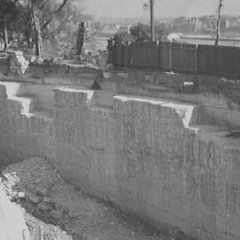 Construction of the Circular Cut, Millers Point, 1941