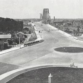 Bradfield Highway and Harbour Bridge Sydney, 1932