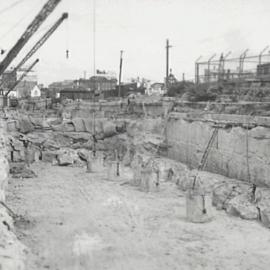 Construction on York Street North The Rocks, 1941