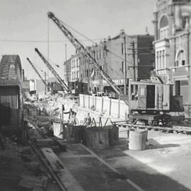 Road excavation, York Street North The Rocks, 1941