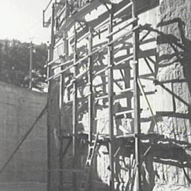 Construction of the circular cut, Bradfield Highway Millers Point, 1941