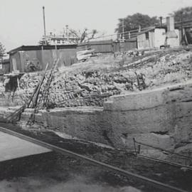 Road construction, York Street North The Rocks, 1942