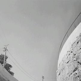 Circular Cut retaining walls, near the Bradfield Highway Millers Point, 1941