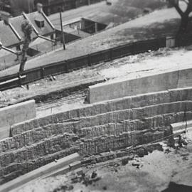 View of the circular cut near the Bradfield Highway, Millers Point, 1941