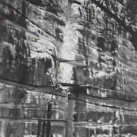 Cut into sandstone wall Argyle Street opposite Trinity Avenue Millers Point, 1941