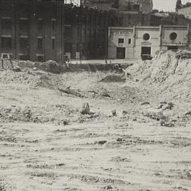 Excavation site, Brisbane Street resumption area Surry Hills, 1928