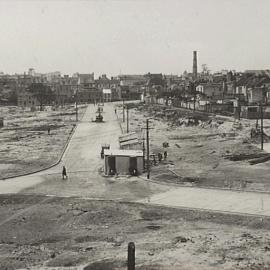 Garrett Street construction, Brisbane Street area resumption, Surry Hills, 1929