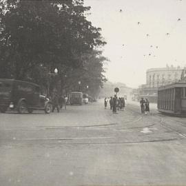 Traffic at City and Parramatta Roads Broadway Glebe, 1930