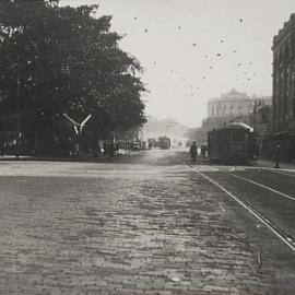 Parramatta Road prior to widening, Broadway Glebe, 1929