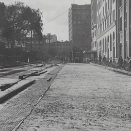 Reconstruction of Carrington Street Sydney, 1932