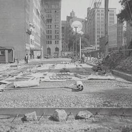 Reconstruction of Carrington Street Sydney, 1932