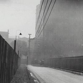 Carrington Street Sydney prior to reconstruction, 1932