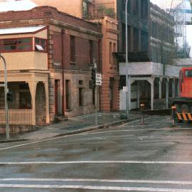 Demolition of Goldberg House Clarence Street Sydney, 1984