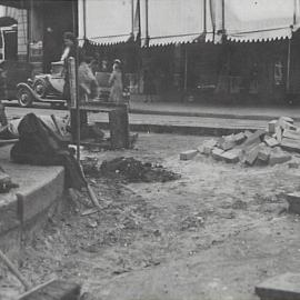 Woodblocks, Castlereagh and Liverpool Streets Sydney, 1932