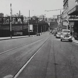 Road surface after reconstruction, Castlereagh Street Sydney, 1932