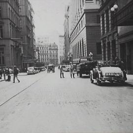 Castlereagh Street Sydney, after regrading, 1929
