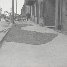 Pedestrian on Cleveland Street Chippendale, circa 1930