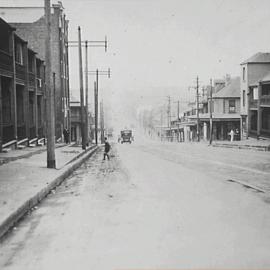 A child crossing Cleveland Street Chippendale, 1929
