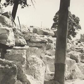 Hyde Park South rockery, College Street Sydney, 1934