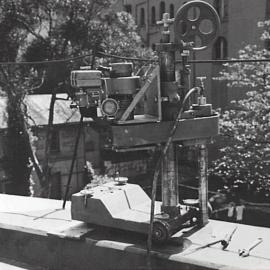 Diamond coring machine, Sydney, 1960