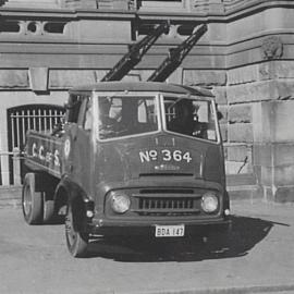 Council vehicle, Town Hall, Sydney, 1956