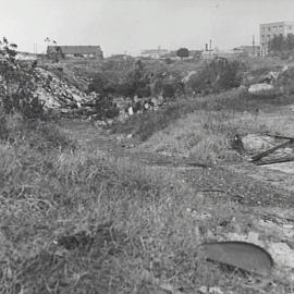 Sand mining operations, Dalmeny Avenue Rosebery, 1958