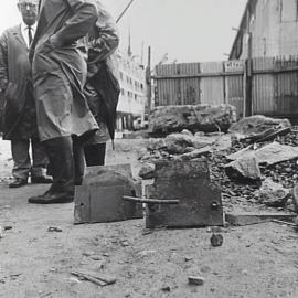 Maritime Services Board wharf construction, Darling Harbour, Sydney, 1968