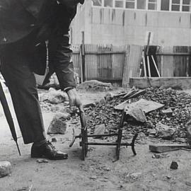 Maritime Services Board wharf construction, Darling Harbour, Sydney, 1968